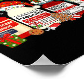 Retro Profol Silent Night Icu Nurses Funny Merry C Poster (Hoek)