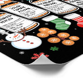 Retro Profol Silent Night Icu Nurses Funny Merry C Poster (Hoek)