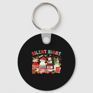 Retro Profol Stille Nacht Icu Verpleegsters Grappi Sleutelhanger