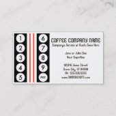 rétro programme de fidélité de café (Dos)