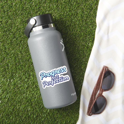 Rétro Progrès pas parfait Pastel Sticker (HydroFlask Insitu)