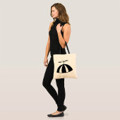 Retro propeller Beanie grillig zwart en wit Tote Bag