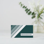 retro PROSTHODONTIST Visitekaartje (Staand voorkant)