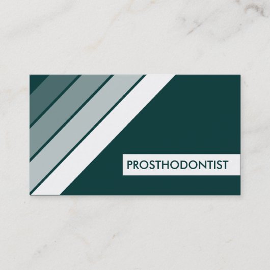 retro PROSTHODONTIST Visitekaartje (Voorkant)