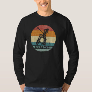  Retro Proud Golf Player Ma Sunset Silhoue T-shirt
