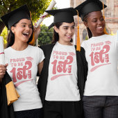 Retro Proud tot eerste gen. Afstuderen T-shirt