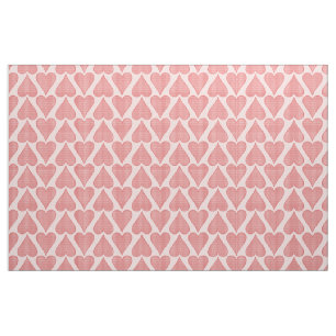 Retro Pset Hearts 50s Stijlpatroon Stof