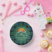 Retro Pset Tartan Family Camping Squad Campbell Papieren Kommen (Feest)