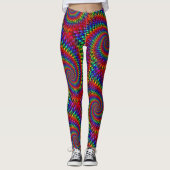 Retro Psychedelic 70's Leggings (Voorkant)