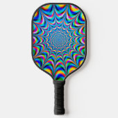 Retro Psychedelic Art Pickleball Paddle (Voorkant)