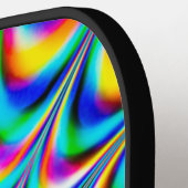 Retro Psychedelic Art Pickleball Paddle (Links Detail)