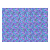 Retro  Psychedelic Cirkelrechthoek Tafelkleed (Voorkant (Horizontaal))