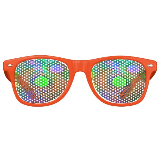 Retro Psychedelic Cosmos Zonnebril (Voorkant)