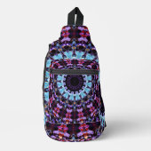 Retro Psychedelic Mandala Hippie Boho Tie Dye Sling Bag (Voorkant)