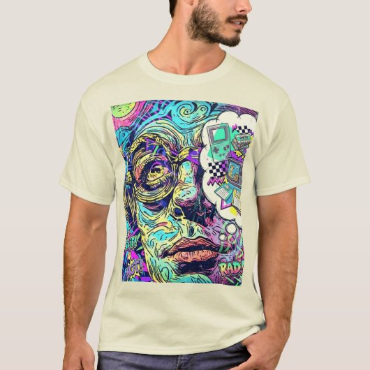 Retro Psychedelic T-shirt (Voorkant)