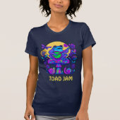 Retro Psychedelic Toad Jam Mushroom Snails T-shirt (Voorkant)