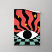 Retro psychedelische blik poster