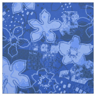 Retro Psychedelische Bloemen van Daytrip Stof