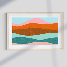 Retro psychedelische Groovy Kleurrijke poster