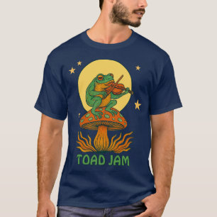 Retro psychedelische padjam paddenstoel t-shirt