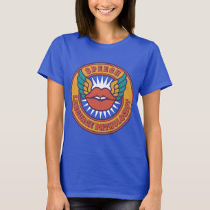 Retro psychedelische spraak-taal patholoog SLP T-shirt
