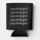 Retro Psycholoog Psychologie Student Afstuderen Blikjeskoeler (Voorkant)