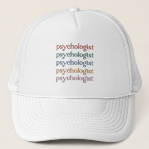 Retro Psycholoog Psychologie Student Afstuderen Trucker Pet