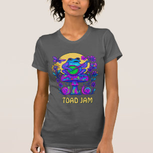 Retro Psyschedelische Pad Jam Paddenstoel Slakken T-shirt