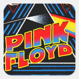 Retro Psyschedelische Rock Geïnspireerde Abstract  Vierkante Sticker