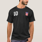 Retro Puerto Rico Voetbal Camiseta Futbol Football T-shirt (Voorkant)