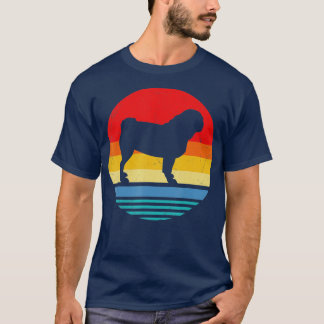 Retro Pug-cadeau voor Hondenliefhebbers T-shirt