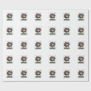 Retro Pug Leven Coolle Honden Zonnebril Design_1 Cadeaupapier