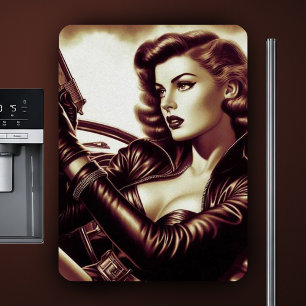 Retro Pulp Vrouw Magneet