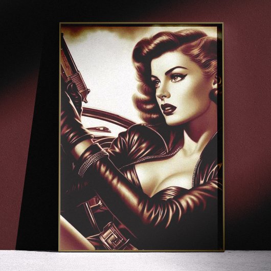 Retro Pulp Vrouw Perfect Poster