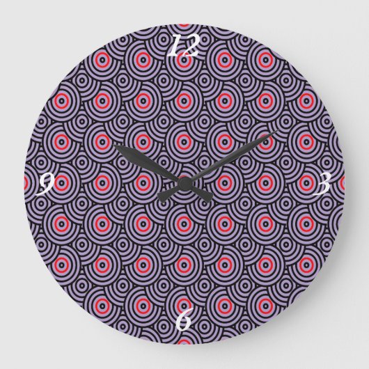 Retro pulse grote klok (Voorkant)