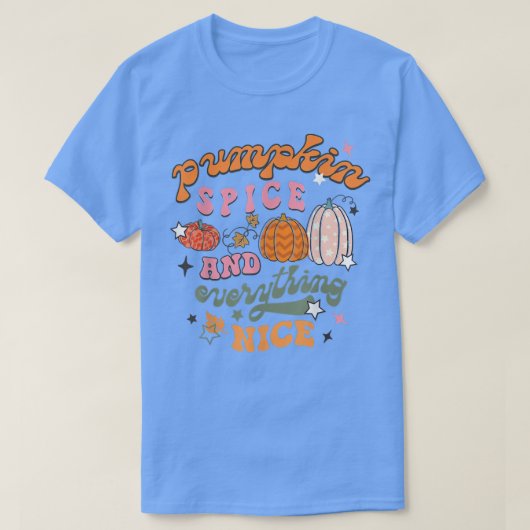 Retro Pumpkin Spice And Everything Fall Autum Than T-shirt (Design voorkant)