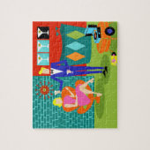 Rétro puzzle de couples de Martini (Vertical)