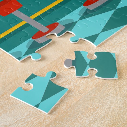 Rétro puzzle de fontaine de soude (Côté)