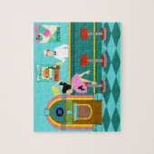 Rétro puzzle de fontaine de soude (Vertical)