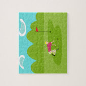 Rétro puzzle de golfeur (Vertical)