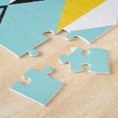 Rétro puzzle de motif de harlequin (Côté)