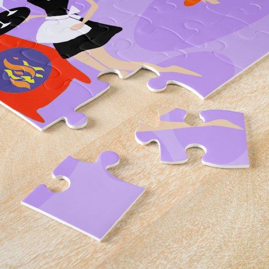 Rétro puzzle tropical de cocktail (Côté)