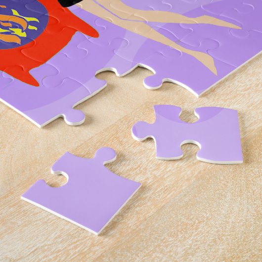 Rétro puzzle tropical de fête de Noël (Côté)