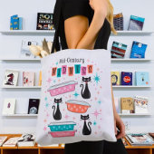 Rétro Pyrex Mod Kitty Cats MCM Sac fourre-tout ato