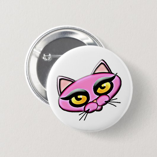 Retro Qat-Button Ronde Button 5,7 Cm (Voorkant /achterkant)