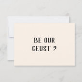 Retro QR Code Hand getrokken Bloemen eigenzinnige  RSVP Kaartje (Achterkant)