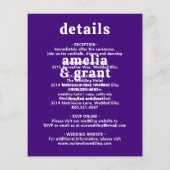 Retro QR Code Paarse Budget Weddenschap Flyer (Achterkant)