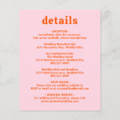 Retro QR Code Roze Budget Weddenschap Flyer (Achterkant)