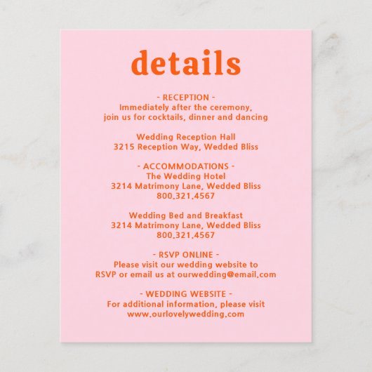 Retro QR Code Roze Budget Weddenschap Flyer (Achterkant)