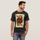 Retro Queen of Hearts T-shirt (Voorkant volledig)